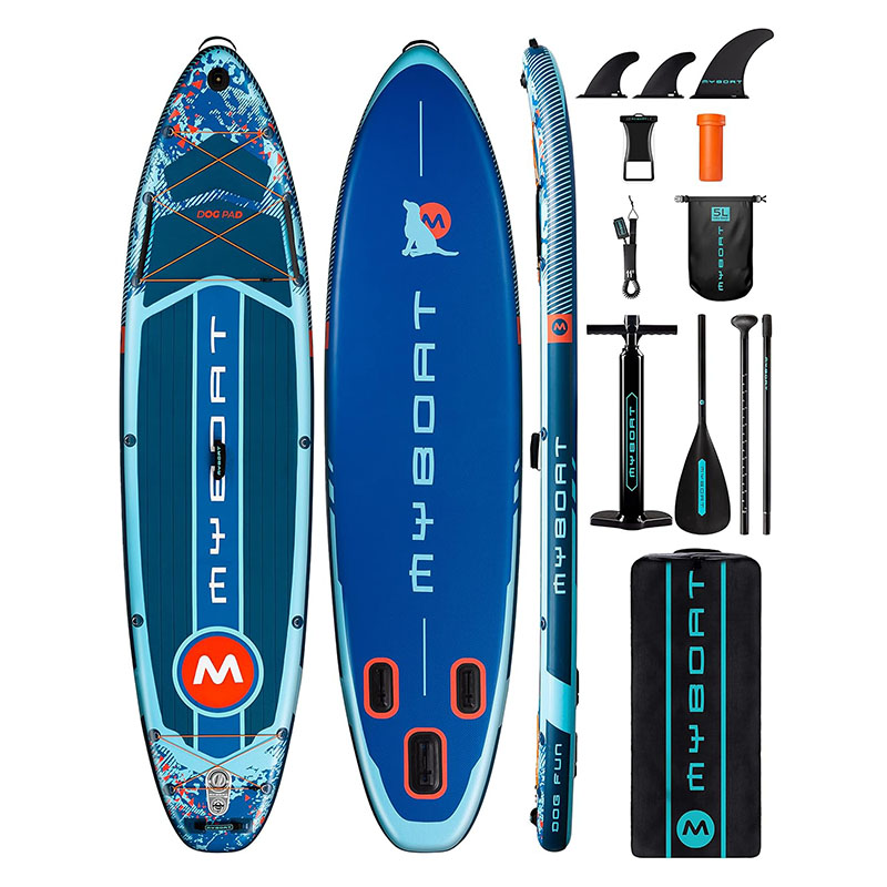 myboat-dog-fun-std-116-inflatable-sup-01 پدل بورد بادی مای بُت MYBOAT Dog Fun-STD 11'6" Inflatable SUP