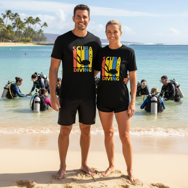 تیشرت یونیسکس دیلان طرح اسکوبا دایوینگ - DYLAN Scuba Diving Unisex T-shirt