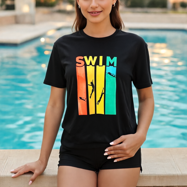 تیشرت زنانه دیلان طرح سوئیم استایلز - DYLAN Swim Styles Women's T-shirt